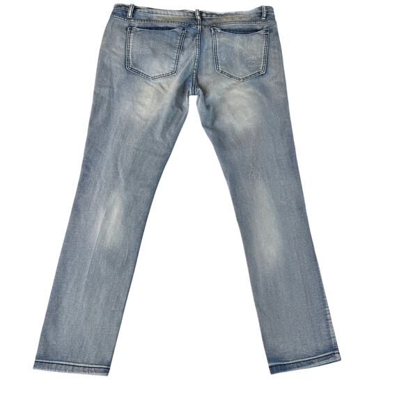 Blue Cult Mens Jeans sz 38 x 31 Distressed Rockability Straight leg Skinny - Picture 2 of 8